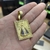 Pingente Nossa Senhora Placa Cravejado M Banhado a Ouro 18k