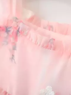 Vestido de Princesa Floral Rosa - Baby Haus Mx