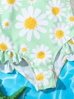 Bañador de Una Pieza con Estampado Floral - Baby Haus Mx