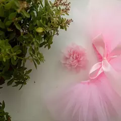 Adorable Tutú de Ballet Rosa y Conjunto de Diadema - comprar en línea