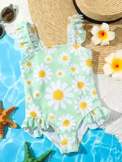 Bañador de Una Pieza con Estampado Floral