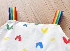 vestido de verano transpirable para niñas arcoiris en internet