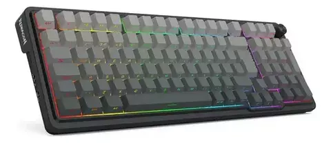 TECLADO REDRAGON EISA MAX K686SP MECANICO 90% GRIS CON CONTROL MULT INALAMBRICO