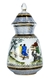 Potiche NAKAMIZU porcelana pintado à mão com figuras orientais