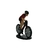 Miniatura em Metal de ciclista de Vermelho e Tênis Preto