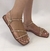 SANDALIA RASTEIRA FEMININA STRASS ROSE - comprar online