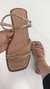 SANDALIA RASTEIRA FEMININA STRASS ROSE