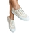 TÊNIS FEMININO SLIPON STRASS COR RÁFIA