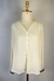 Blusa Off White Seda Com Miçanga no Ponho Ellen Tracy - comprar online