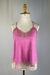 Regata Rosa renda - comprar online