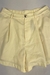 Short Poliester Amarelo Manteiga - Dip Chic Brechó Boutique