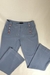 Calça Alfaiataria Azul Botões Rosa Brooksfield - Dip Chic Brechó Boutique