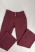 Calça Alfaiataria Vermelha Bordô Botões Prateados Brooksfield - comprar online