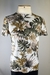 Camiseta Cinza Floral - Dip Chic Brechó Boutique