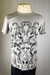 Camiseta Cinza Estampa Preta - comprar online