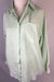 Camisa Poliester Verde e Branca - Dip Chic Brechó Boutique