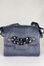 Bolsa Couro Azul Marinho Ombro SAAD Paula Frank - comprar online