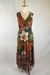 Vestido Verde Longo Estampa Cogumelos - comprar online
