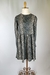 Vestido Estampado Verde Preto e Bege Zara - comprar online