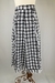 Saia tweed midi preta e branca - loja online
