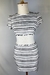 Vestido curto tweed listrado com renda preto e branco - comprar online