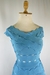 Vestido Azul Ciano Longo Bandagem na internet
