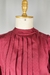 Blusa Vermelho Bordô Drapeado Vintage na internet