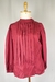 Blusa Vermelho Bordô Drapeado Vintage - comprar online