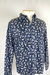 Camisa Manga Longa Azul Marinho Floral Cavalera - loja online