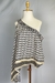 Blusa Seda Bege e Preta Animale - comprar online