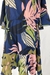 Vestido azul marinho floral Shoulder - Dip Chic Brechó Boutique