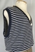 Regata / Colete Listrada Tricot Preta e Branca Hering - Dip Chic Brechó Boutique