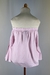 Blusa Tricoline Listrada Branca e Rosa Forever 21 - Dip Chic Brechó Boutique