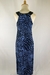 Vestido Longo Azul e Preto BluK - Dip Chic Brechó Boutique