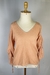 Blusa coral manga drapeada - comprar online