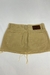 Mini saia marrom John John - Dip Chic Brechó Boutique