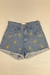 Short Jeans flor bordado A&M - comprar online