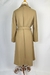 Trench Coat Lã Pespontado Marrom - Dip Chic Brechó Boutique