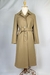 Trench Coat Lã Pespontado Marrom - loja online