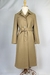 Trench Coat Lã Pespontado Marrom - Dip Chic Brechó Boutique