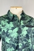 Camisa Verde Floral Manga Curta Adidas na internet