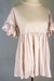 Vestido Rosa curto Drapeado - Dip Chic Brechó Boutique