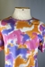 Camiseta Algodão Tie Dye Rosa Laranja e Lilas Zara na internet