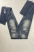 Calça Jeans Médio Rasgada Federal Art - Dip Chic Brechó Boutique