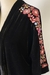 Kimono Veludo Preto Bordado - loja online