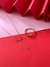 Anillo infinito con cubic engarzado en oro