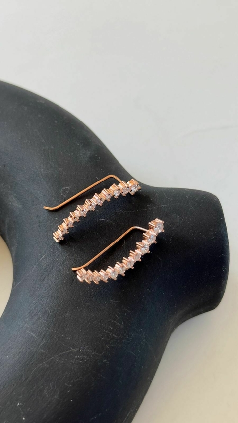Aros plata 925 trepadores con cubic engarzados