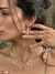 Conjunto doble diferentes eslabones con tres dijes colgantes