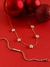 Pulsera en plata italiana dorada con cubic y perlas naturales