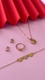 Dije corazón inflado y pulido espejo en oro 18k